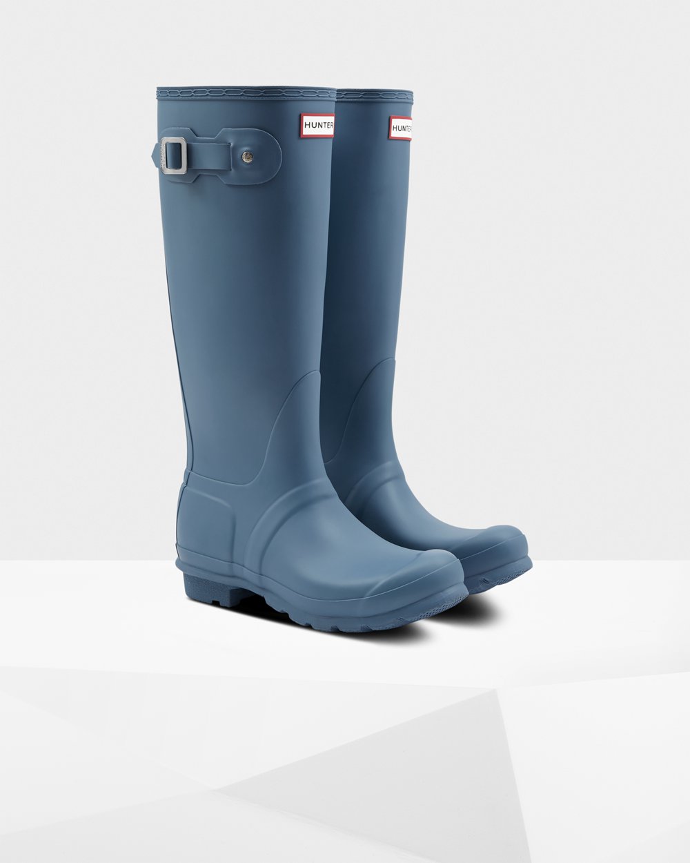 Botas de Lluvia Altas Hunter Mujer - Original - Azules - DHXGLFV-89